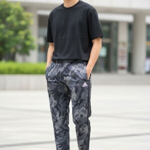 Adidas Youth Gray Camouflage Joggers